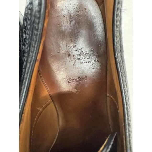 Allen Edmonds Sanford Cap Toe Oxford Brogues Black Leather Dress Shoes 10.5 B US - Picture 11 of 14